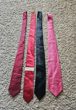 Dockers Stacy Adams Sundance Wembley Men's Necktie Lot Of 4 Ties Vintage